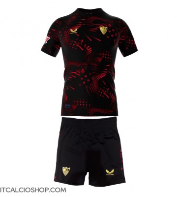 Sevilla Terza Maglia Bambino 2024-25 Manica Corta (+ Pantaloni corti)